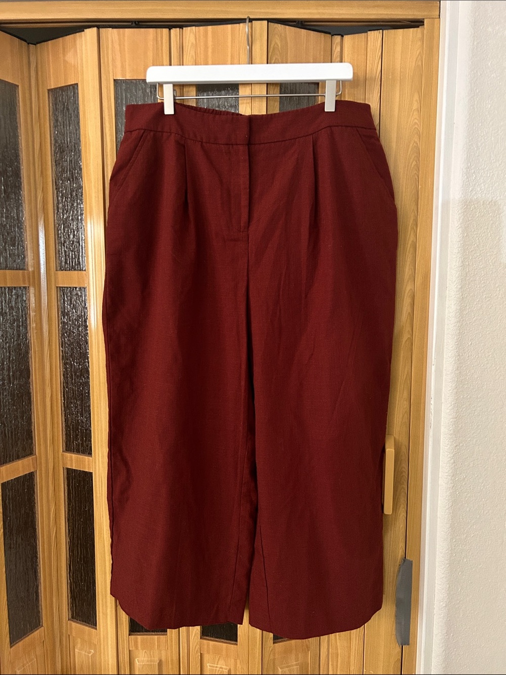 Nine West Wide-Leg Pants in Burgundy